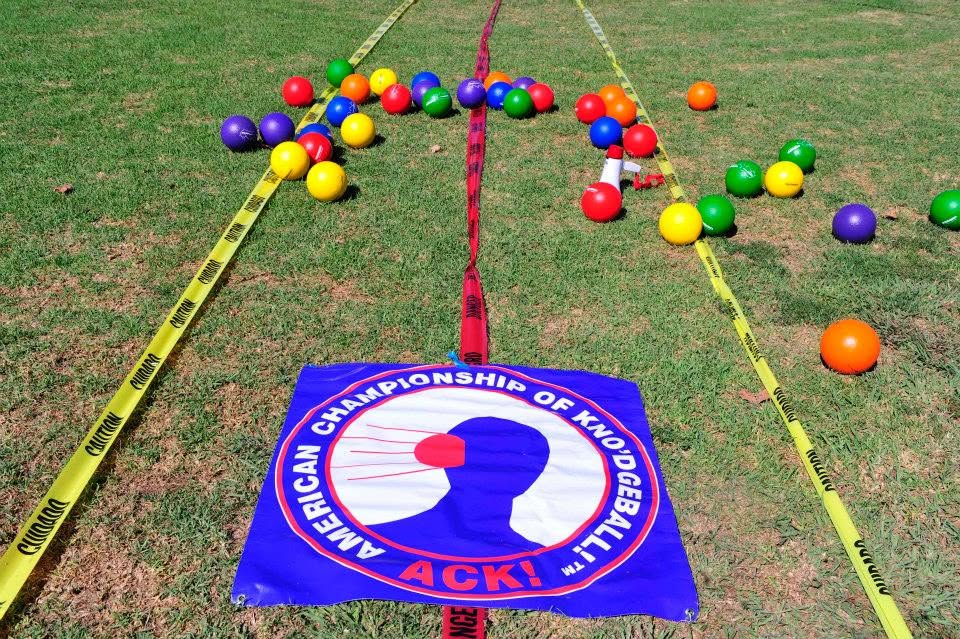 Outdoor Kno'dgeball game